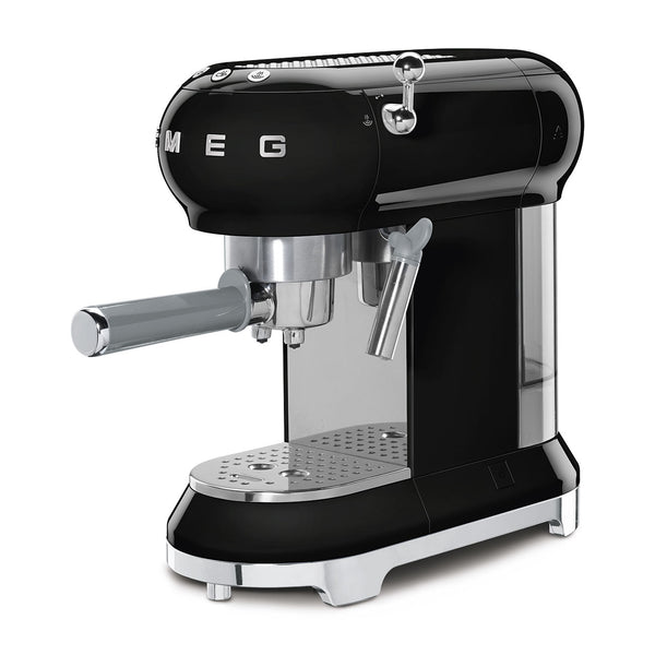 Smeg Espressomaschine mit Siebträger ECF01BLEU schwarz