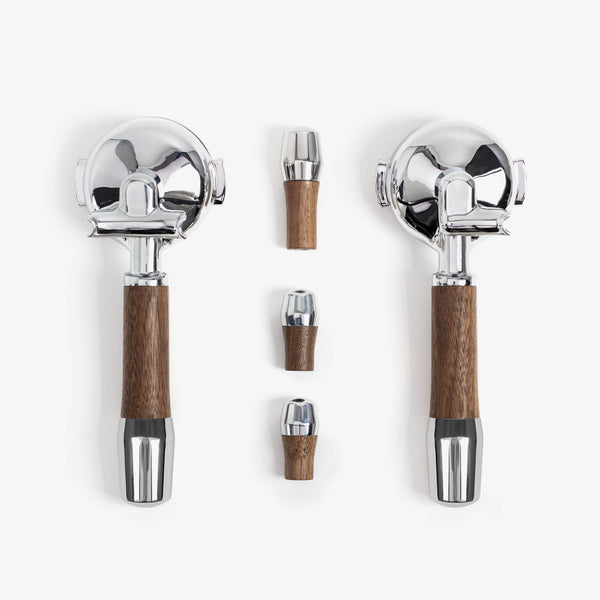 Wiedemann ECM tipping valve - handle set - walnut wood