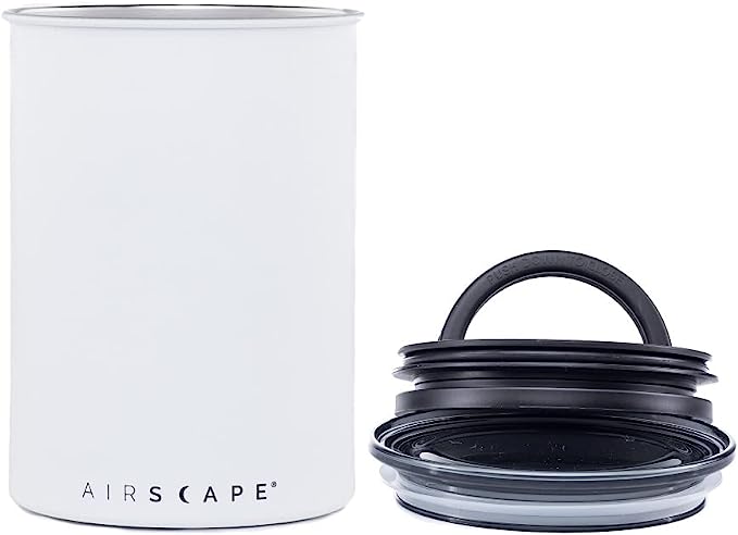 Airscape® kahvipurkki / tyhjiösäiliö 500g valkoinen matta