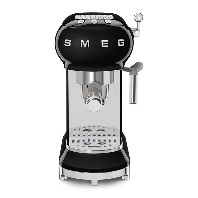 ماكينة اسبريسو سميج مع فلتر القهوة ECF01BLEU باللون الأسود