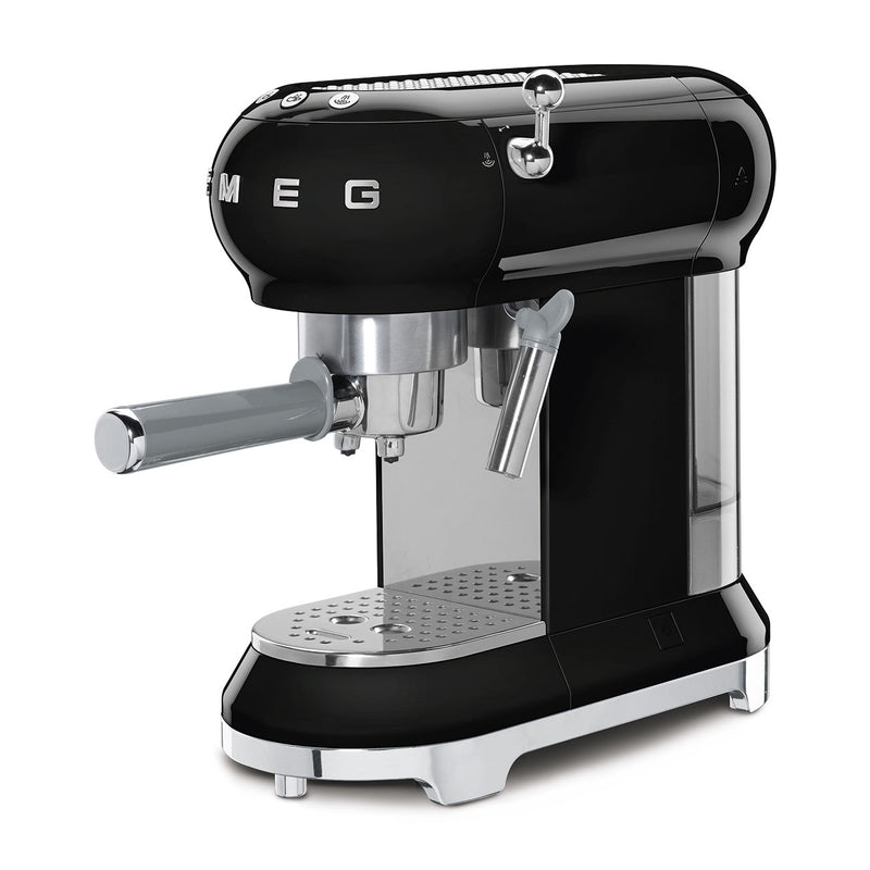 ماكينة اسبريسو سميج مع فلتر القهوة ECF01BLEU باللون الأسود