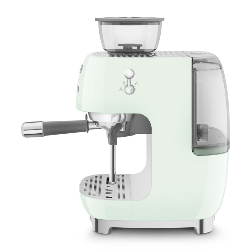 Smeg espressomachine met molen pastelgroen EGF03PGEU