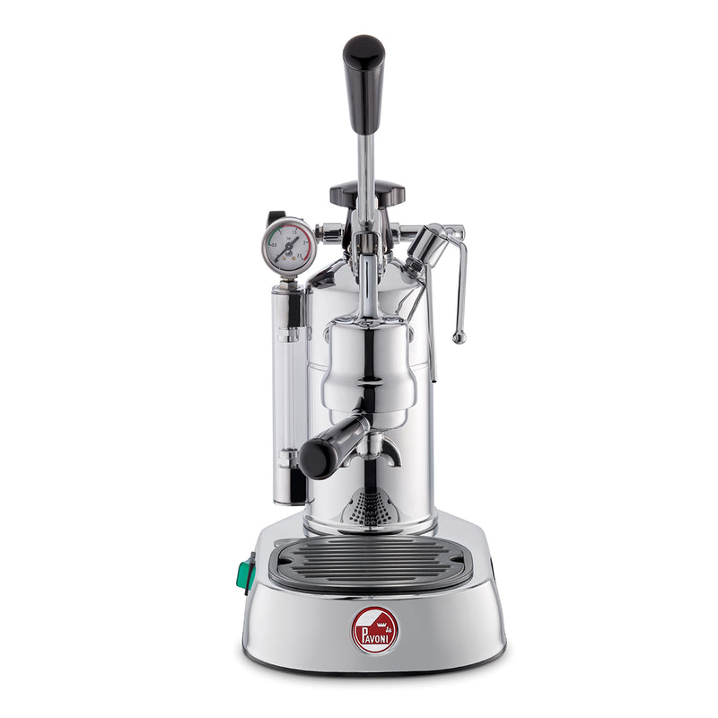 La Pavoni Professional Lusso PLH with wooden hand lever machine