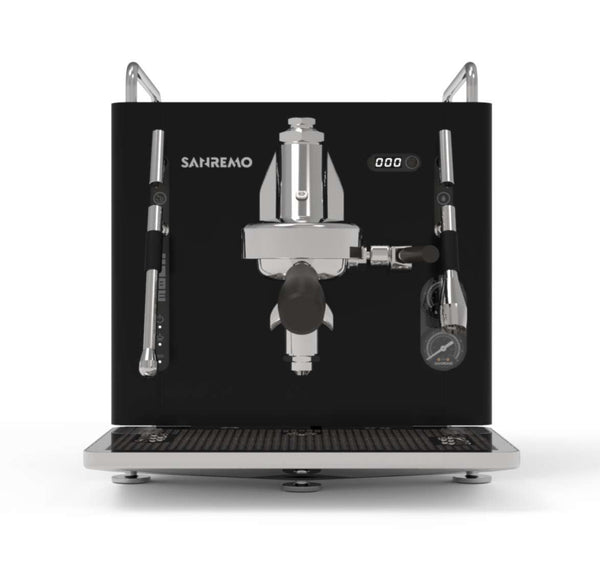 SANREMO Cube R Schwarz Bundle mit Sanremo AllGround Kaffeemühle