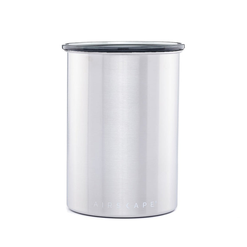 Airscape®500g geborsteld zilveren koffieblik/vacuümcontainer