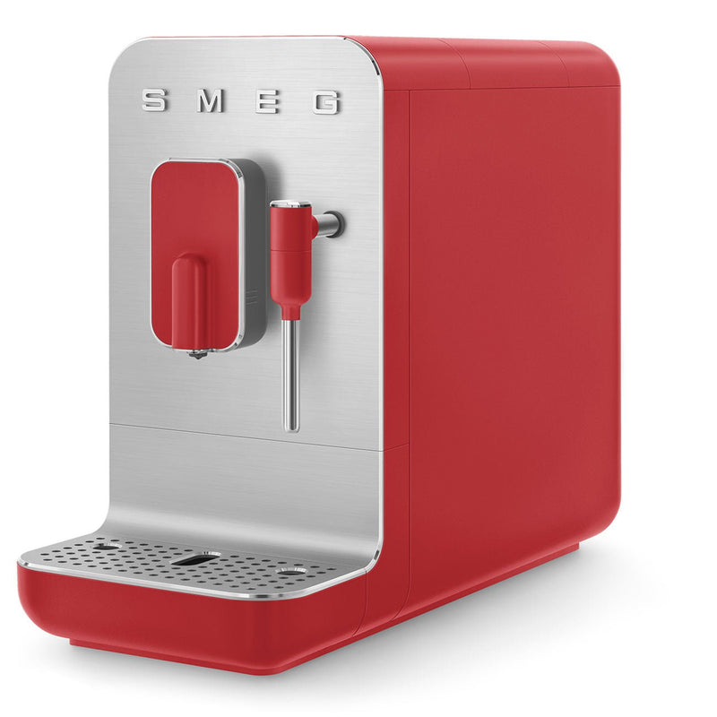 Smeg coffee machine bcc02 with milk foam function Matt Red 2023