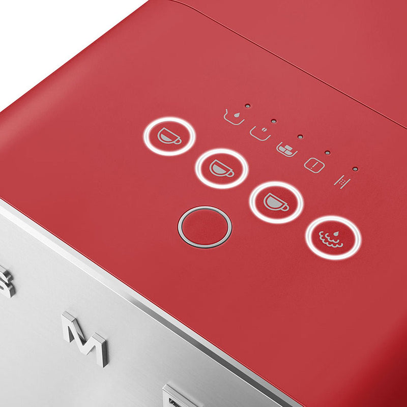 Smeg Kaffeevollautomat mit Dampffunktion BCC02RDMEU rot – Bohnenfee