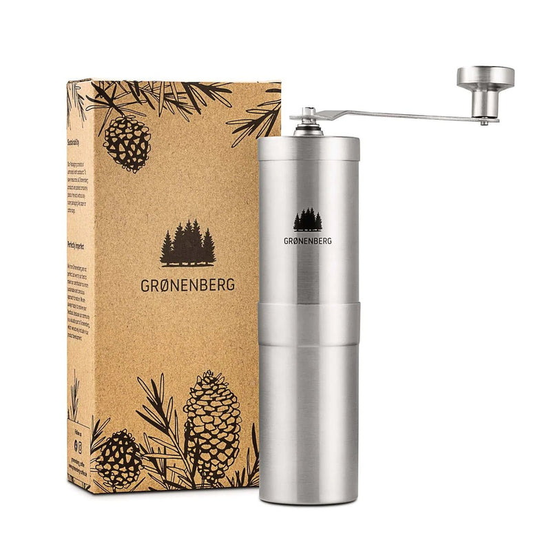 Groenenberg Spruce Set  Coffee grinder + French Press stainless steel 600  ml – Bohnenfee