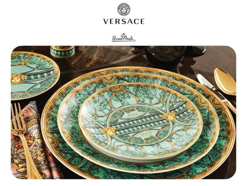 Versace X Rosenthal scala palazzo verde -muki kahvalla
