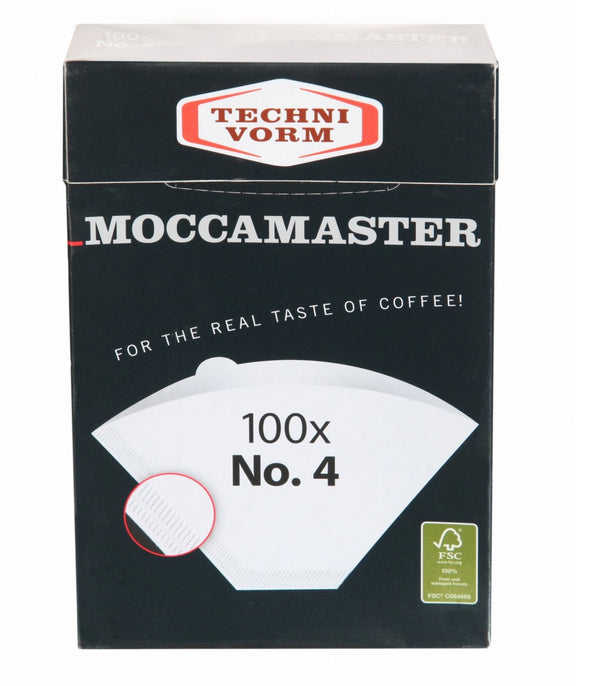 Filtre à café Moccamaster blanc NO. 4 100 pièces