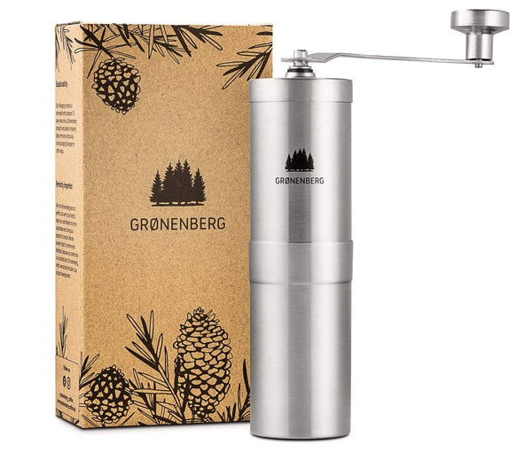 Groenenberg manual coffee grinder made of stainless steel | with ceramic grinder & stepless adjustment