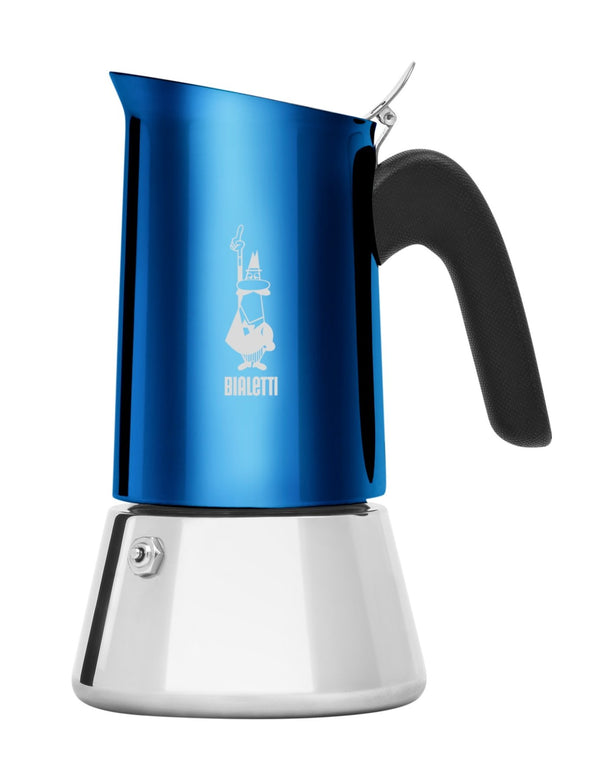Bialetti espressomachine Venus blauw 4 kopjes roestvrij staal