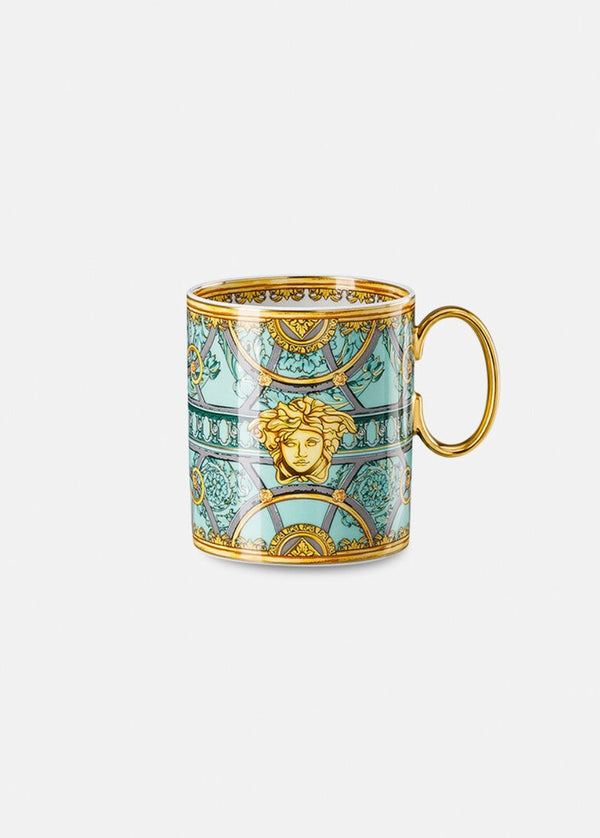 Versace X Rosenthal scala palazzo verde mug with handle
