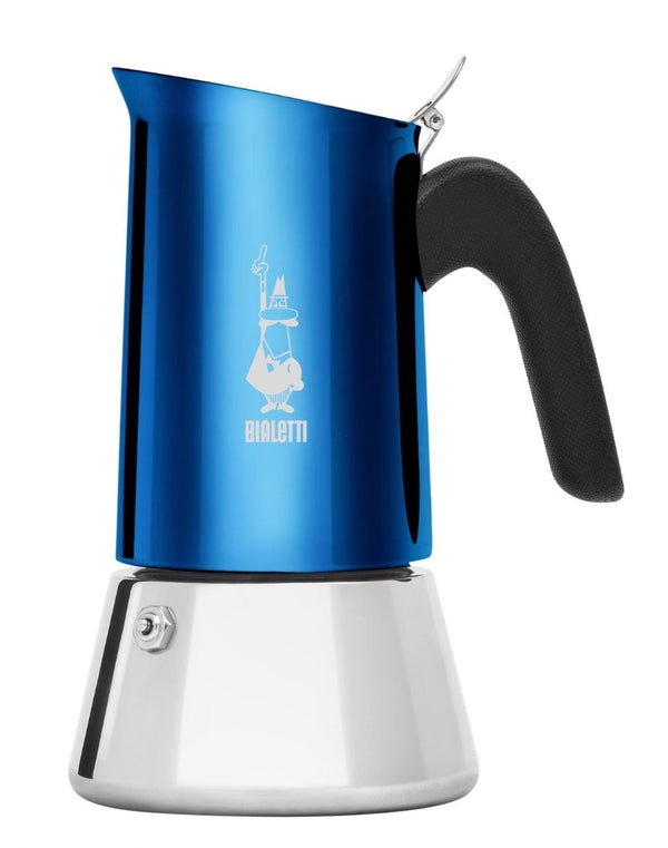 Bialetti machine à espresso Venus Blue 6 tasses en acier inoxydable