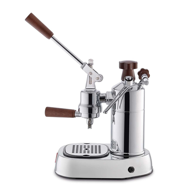 La Pavoni Professional Lusso PLH with wooden hand lever machine